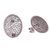 Sterling silver filigree button earrings, 'Stylish Tradition' - Sterling Silver Filigree Button Earrings from Peru (image 2c) thumbail
