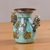 Copper and bronze decorative vase, 'Mythic Warriors' - Copper and Bronze Chavin Decorative Vase from Peru (image 2b) thumbail