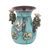 Copper and bronze decorative vase, 'Mythic Warriors' - Copper and Bronze Chavin Decorative Vase from Peru (image 2c) thumbail