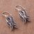 Sterling silver filigree dangle earrings, 'Colonial Waves' - Sterling Silver Filigree Dangle Earrings from Peru (image 2b) thumbail