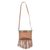 Wool accent leather shoulder bag, 'Earthen Muse' - Wool Accent Leather Shoulder Bag in Earth Tones from Peru (image 2c) thumbail