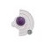 Amethyst and fluorite filigree cocktail ring, 'Stellar Harmony' - Amethyst and Fluorite Filigree Cocktail Ring from Peru (image 2a) thumbail