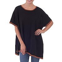 Alpaca blend poncho,
