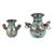 Copper and bronze decorative vases, 'Children of the Earth' (pair) - Two Bird-Themed Copper and Bronze Decorative Vases from Peru (image 2a) thumbail