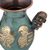 Copper and bronze decorative vases, 'Children of the Earth' (pair) - Two Bird-Themed Copper and Bronze Decorative Vases from Peru (image 2f) thumbail