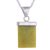 Serpentine pendant necklace, 'Fantastic Paradise' - Floral Serpentine and Silver Pendant Necklace from Peru (image 2d) thumbail