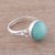 Amazonite cocktail ring, 'Sky Blue Dome' - Amazonite and Sterling Silver Cocktail Ring from Peru (image 2b) thumbail