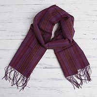 Baby alpaca blend scarf,
