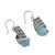 Amazonite filigree dangle earrings, 'Eternal Swirls' - Amazonite and Silver Filigree Dangle Earrings from Peru (image 2c) thumbail