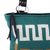 Alpaca blend tote, 'Inca Teal' - Wave Motif Alpaca Blend Tote in Teal from Peru (image 2c) thumbail