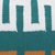 Alpaca blend tote, 'Inca Teal' - Wave Motif Alpaca Blend Tote in Teal from Peru (image 2h) thumbail