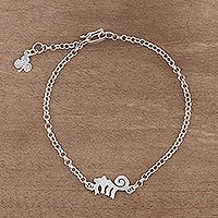 Silver anklet,