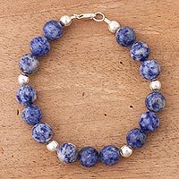 Sodalite beaded bracelet,