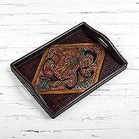 Leather tray,