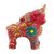 Ceramic sculpture, 'Steadfast Pucara Bull in Red' - Red Ceramic Bull Sculpture with Floral Designs from Peru (image 2c) thumbail