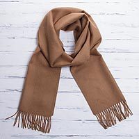 100% baby alpaca scarf,
