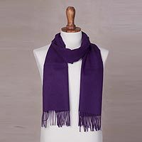 100% baby alpaca scarf,