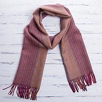 100% baby alpaca scarf,