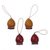 Ceramic ornaments, 'Andean Happiness' (set of 4) - Four Andean Ceramic Nativity Ornaments from Peru (image 2c) thumbail
