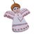 Ceramic ornaments, 'Angel Party' (set of 4) - Four Hand-Painted Ceramic Angel Ornaments from Peru (image 2b) thumbail