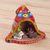 Ceramic nativity scene, 'Nativity Inside a Chullo Hat' - Hand-Painted Andean Ceramic Nativity Figurine from Peru (image 2b) thumbail