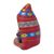 Ceramic nativity scene, 'Nativity Inside a Chullo Hat' - Hand-Painted Andean Ceramic Nativity Figurine from Peru (image 2d) thumbail
