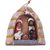 Ceramic ornaments, 'Happy Parties' (set of 4) - Set of Four Ceramic Nativity Ornaments from Peru (image 2d) thumbail