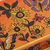 Reverse painted glass decorative box, 'Sunflower Party' - Reverse Painted Glass Decorative Box in Orange from Peru (image 2g) thumbail