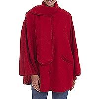 Alpaca blend cape,