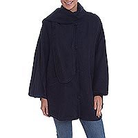 Alpaca blend cape,