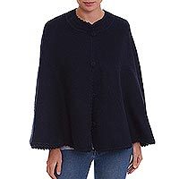 Alpaca blend cape,