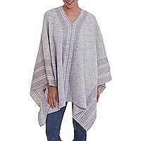 Alpaca blend poncho,
