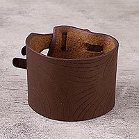 Leather wristband bracelet,