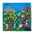 Cotton arpillera wall hanging, 'Parallel Lives' - Forbidden Tree and Tree of Life Arpillera Wall Hanging (image 2a) thumbail