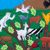 Cotton arpillera wall hanging, 'Parallel Lives' - Forbidden Tree and Tree of Life Arpillera Wall Hanging (image 2b) thumbail