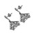 Sterling silver filigree dangle earrings, 'Dark Butterfly Wings' - Sterling Silver Filigree Dangle Earrings from Peru (image 2c) thumbail