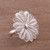 Sterling silver filigree cocktail ring, 'Sweet White Petals' - Sterling Silver Filigree Flower Cocktail Ring from Peru thumbail