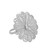 Sterling silver filigree cocktail ring, 'Sweet White Petals' - Sterling Silver Filigree Flower Cocktail Ring from Peru (image 2d) thumbail