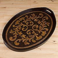 Leather tray,