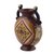 Decorative ceramic Cuzco vessel, 'Ai Apaec' - Moche Deity Handcrafted Ceramic Vessel with Nazca Motifs (image 2c) thumbail