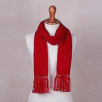 Cable knit scarf,