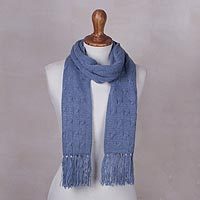 Cable knit scarf,