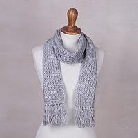 Rib knit scarf,