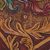 Wood and leather folding accent table, 'Royal Birds' - Handcrafted Wood and Leather Folding Table from Peru (image 2f) thumbail