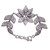 Sterling silver filigree link bracelet, 'Fabled Flower' - Floral Sterling Silver Filigree Link Bracelet from Peru (image 2c) thumbail