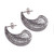 Sterling silver filigree drop earrings, 'Dewy Paisleys' - Sterling Silver Filigree Paisley Drop Earrings from Peru (image 2a) thumbail