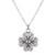 Sterling silver filigree pendant necklace, 'Enchanted Clover' - Sterling Silver Filigree Clover Pendant Necklace from Peru (image 2a) thumbail
