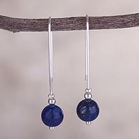 Lapis lazuli drop earrings,