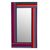 Fabric accent wall mirror, 'Reflection of the Andes' - Multicolored Fabric Accent Wood Wall Mirror from Peru (image 2a) thumbail