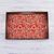 Reverse painted glass tray, 'Orange Bouquet' - Floral Reverse Painted Glass Tray from Peru (image 2b) thumbail